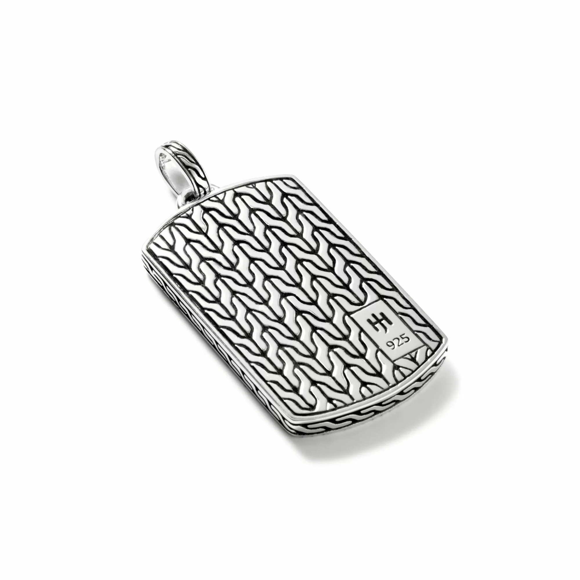 Tags & Pendants^John Hardy Carved Chain Tag Pendant, Sterling Silver