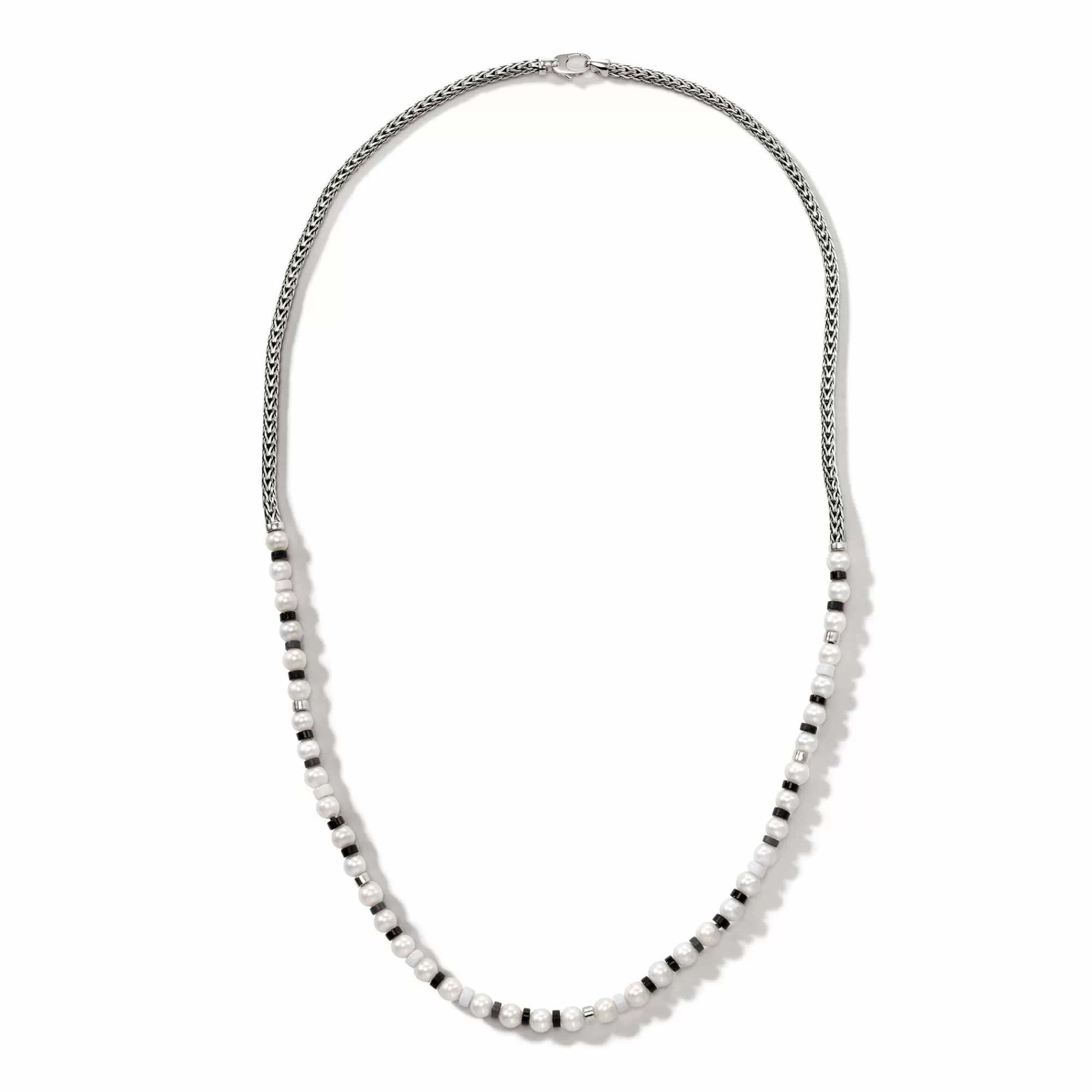 Beads^John Hardy Colorblock Necklace, Silver, Gemstones, Pearl