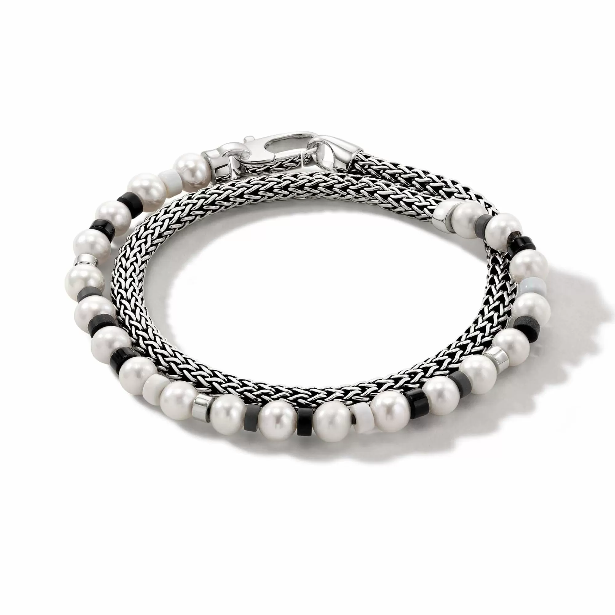 Beads^John Hardy Colorblock Wrap, Silver, Gemstones, Pearl
