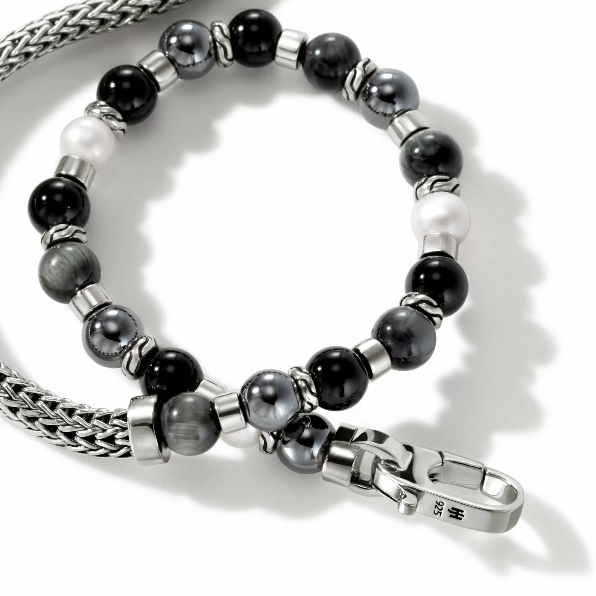 Beads^John Hardy Colorblock Wrap, Silver, Gemstones, Pearl