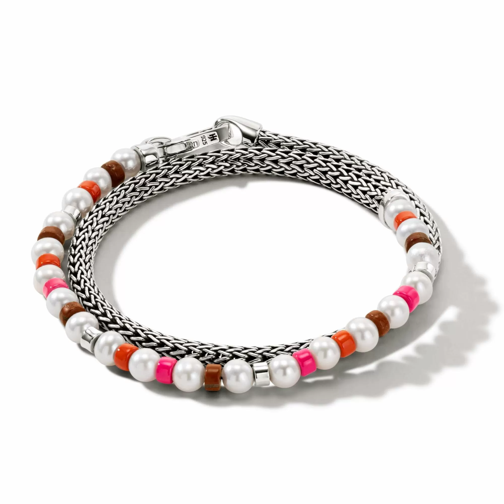 Beads^John Hardy Colorblock Wrap, Silver, Gemstones, Pearl