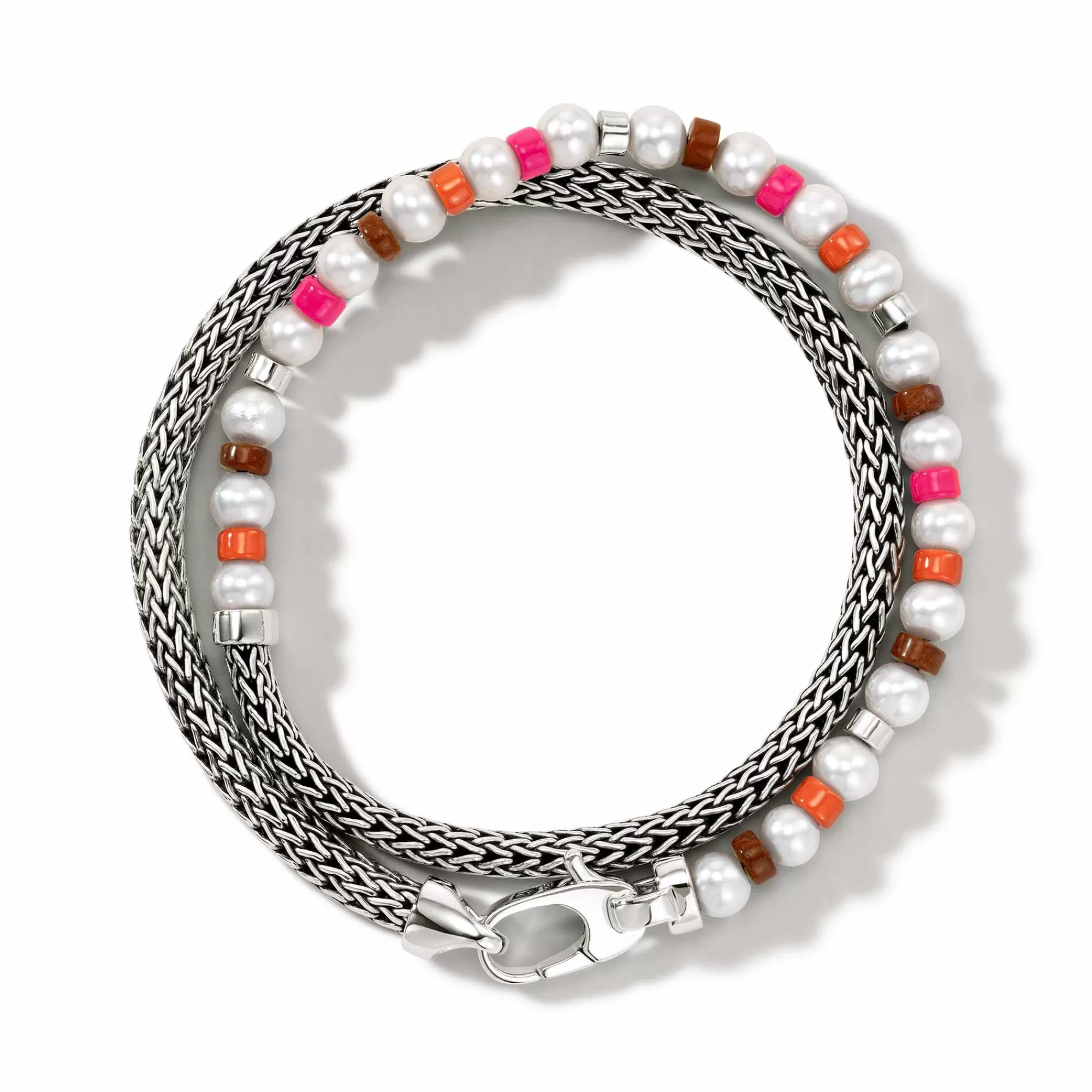 Beads^John Hardy Colorblock Wrap, Silver, Gemstones, Pearl