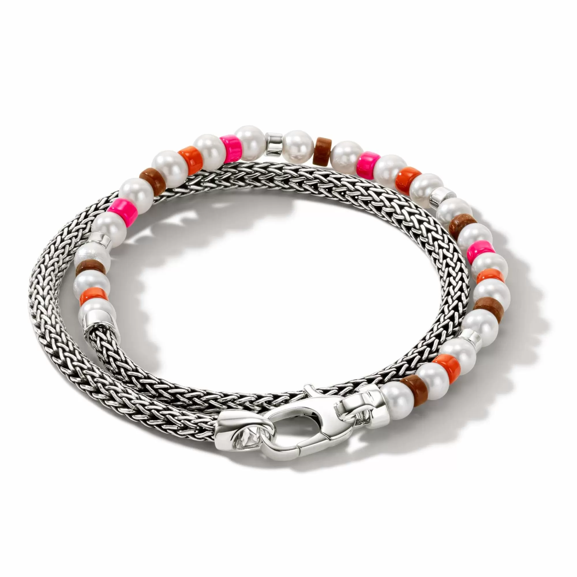 Beads^John Hardy Colorblock Wrap, Silver, Gemstones, Pearl