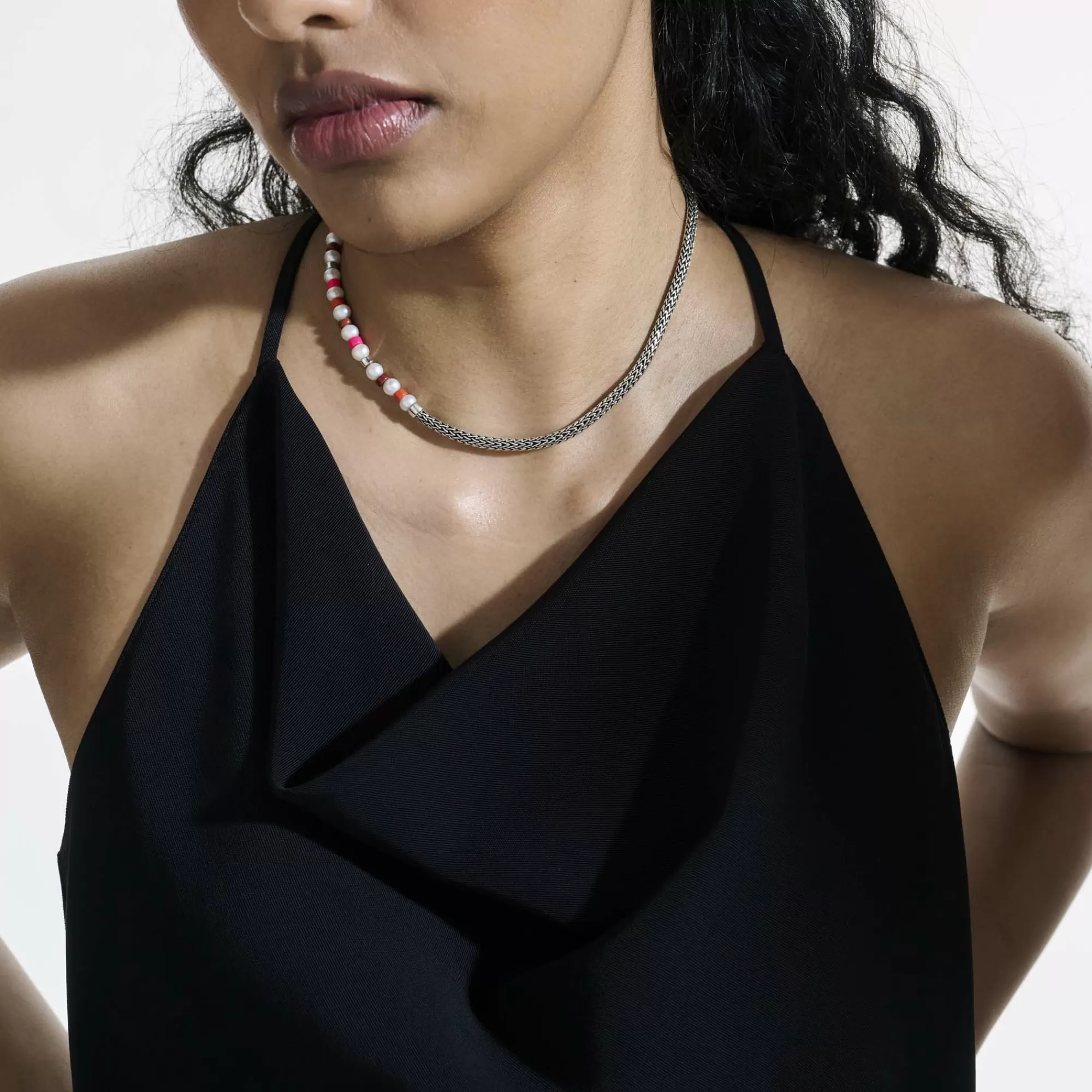 Beads^John Hardy Colorblock Wrap, Silver, Gemstones, Pearl