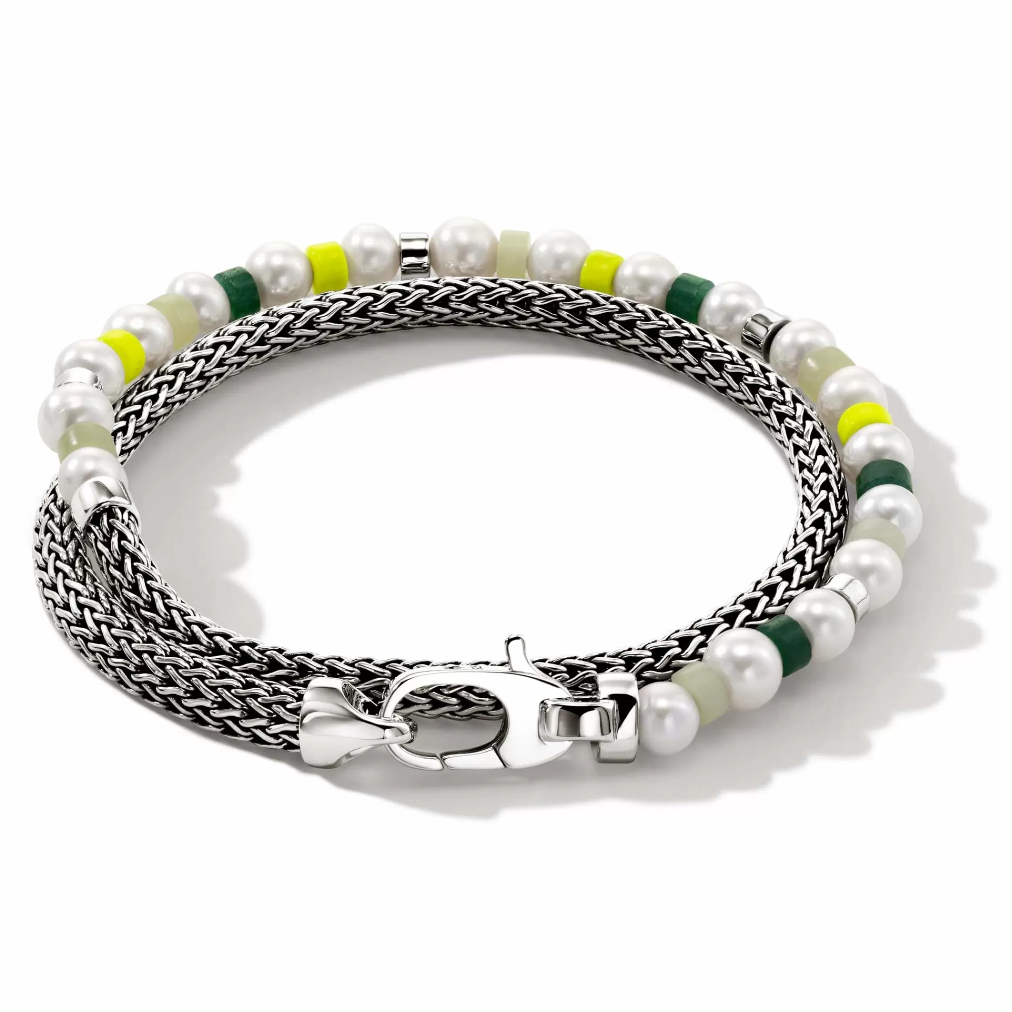 Beads^John Hardy Colorblock Wrap, Silver, Gemstones, Pearl