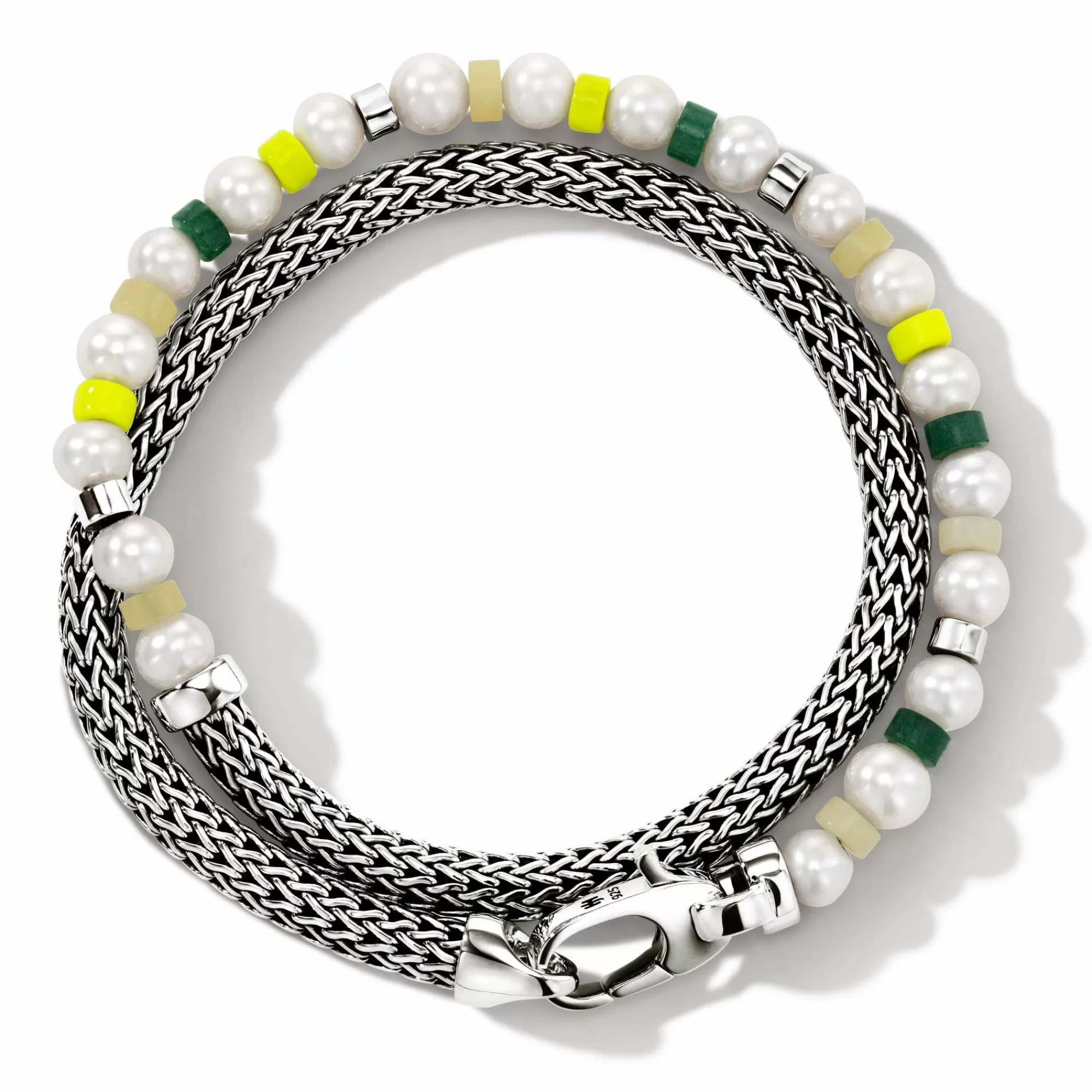 Beads^John Hardy Colorblock Wrap, Silver, Gemstones, Pearl