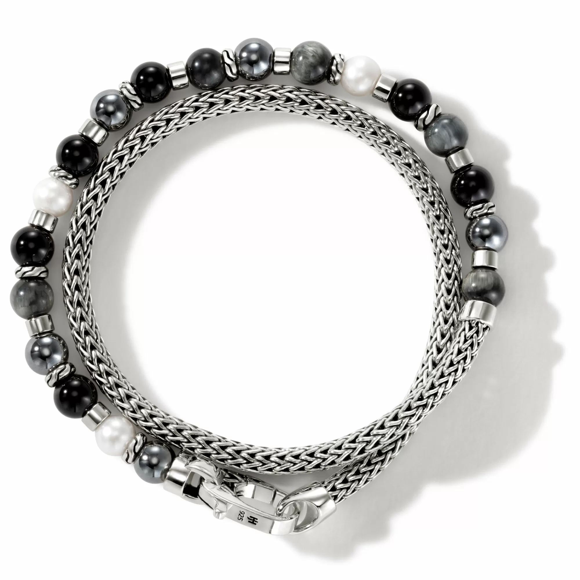 Beads^John Hardy Colorblock Wrap, Silver, Gemstones, Pearl