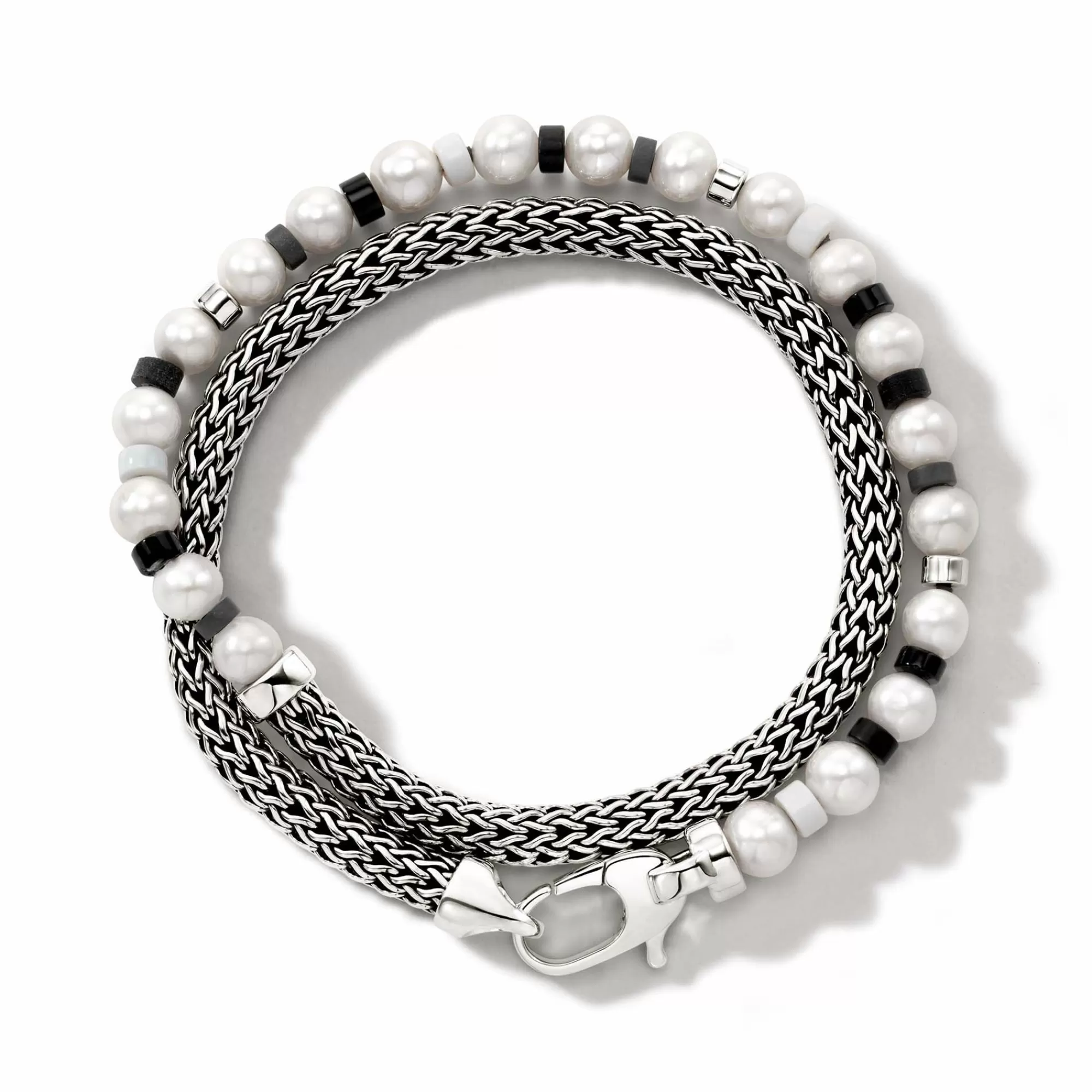 Beads^John Hardy Colorblock Wrap, Silver, Gemstones, Pearl