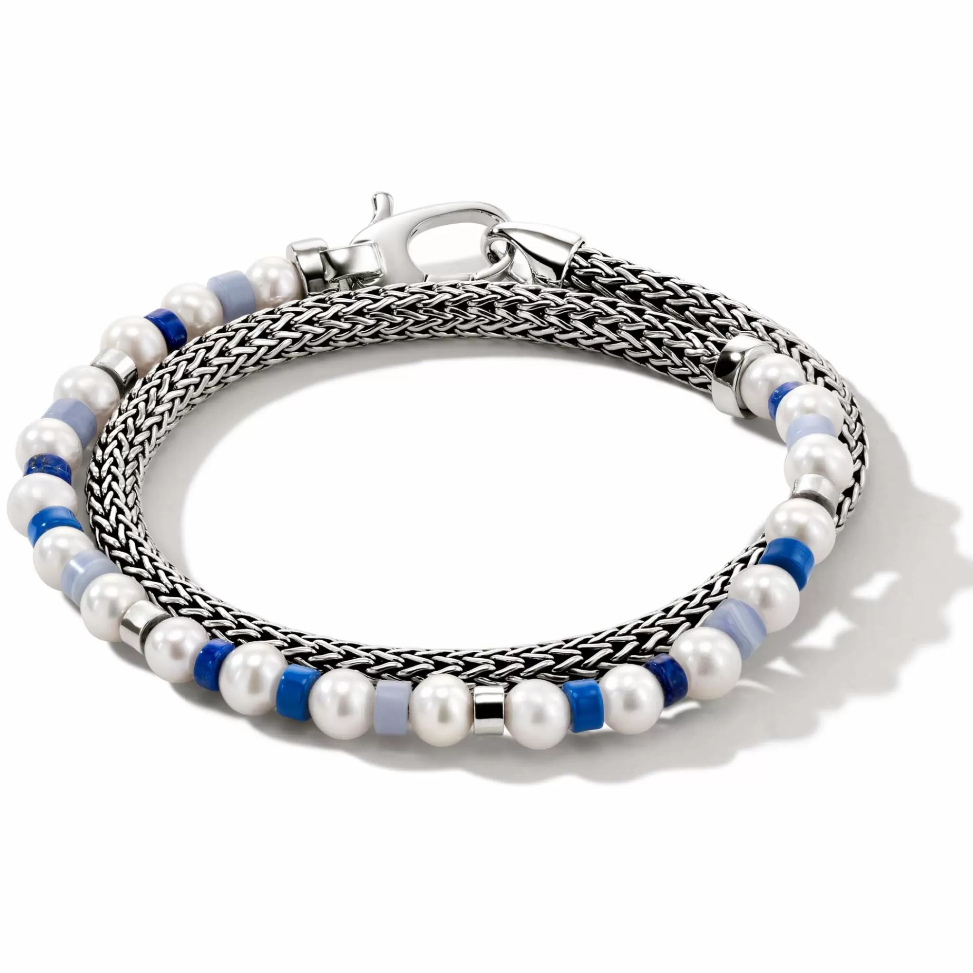 Beads^John Hardy Colorblock Wrap, Silver, Gemstones, Pearl
