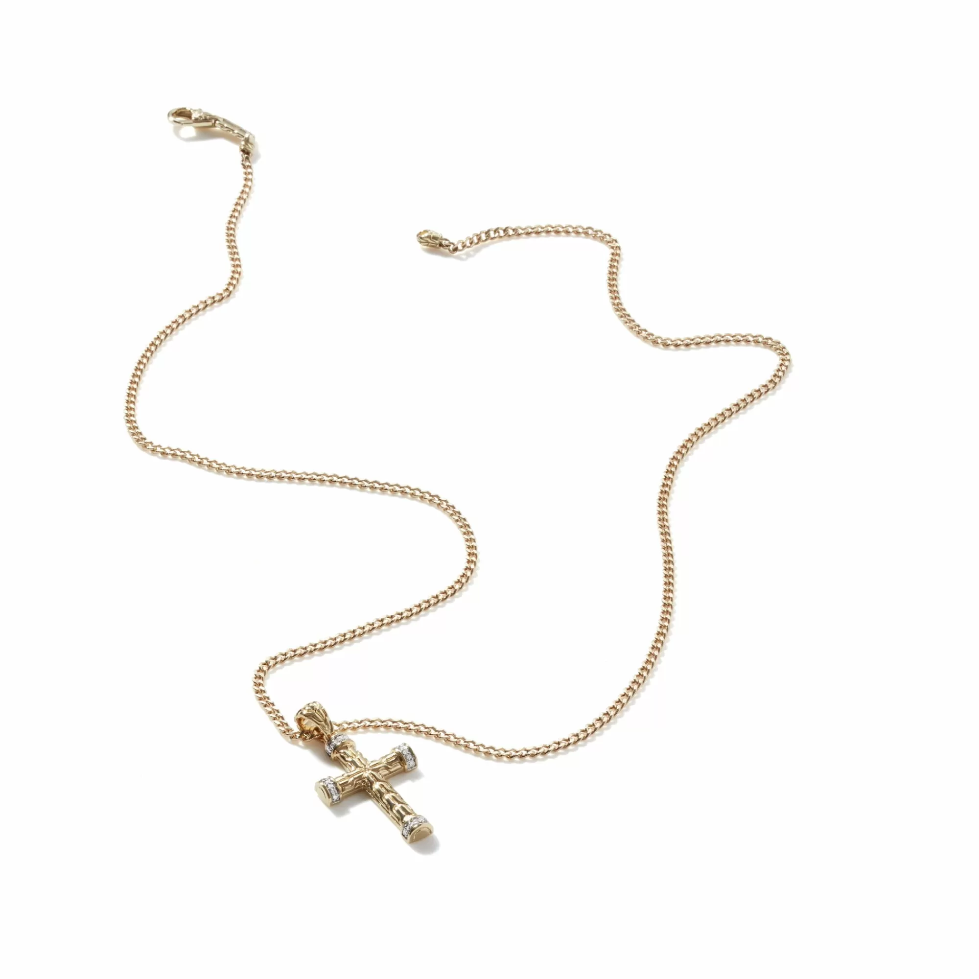 Tags & Pendants^John Hardy Cross Pendant, Gold, Diamonds