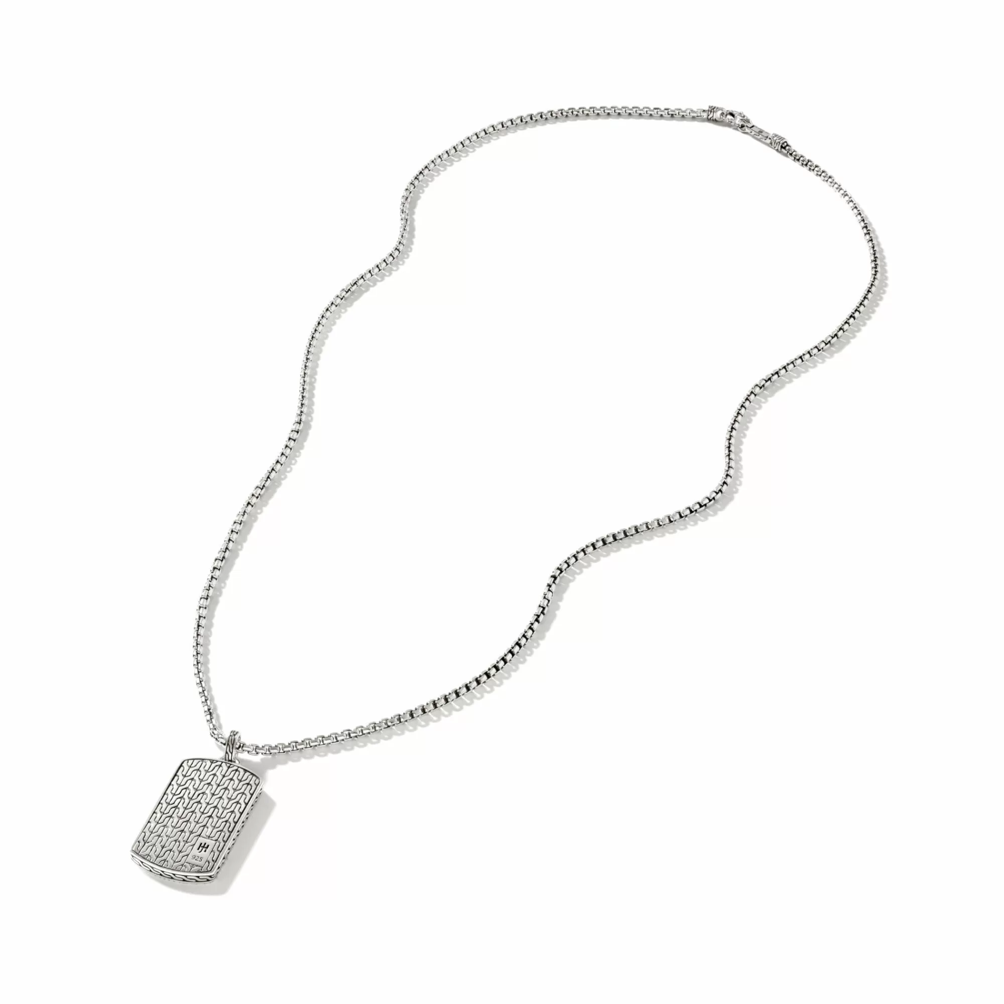 Tags & Pendants^John Hardy Curb Chain Tag Necklace, Sterling Silver