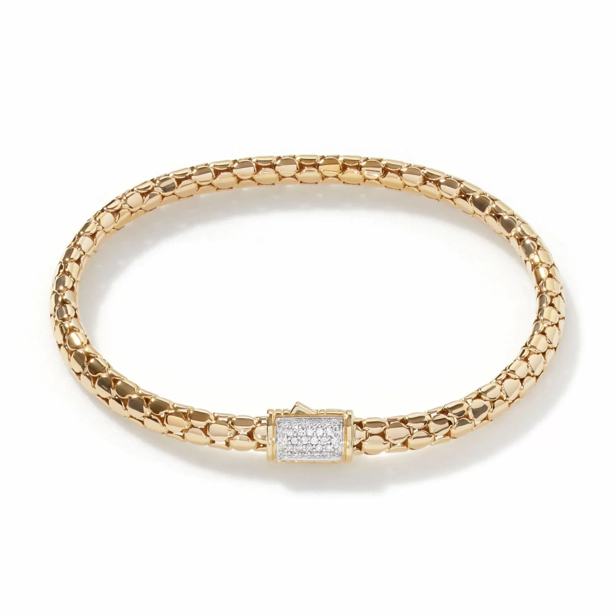 Chains^John Hardy Dot Chain Bracelet, Gold, Diamonds