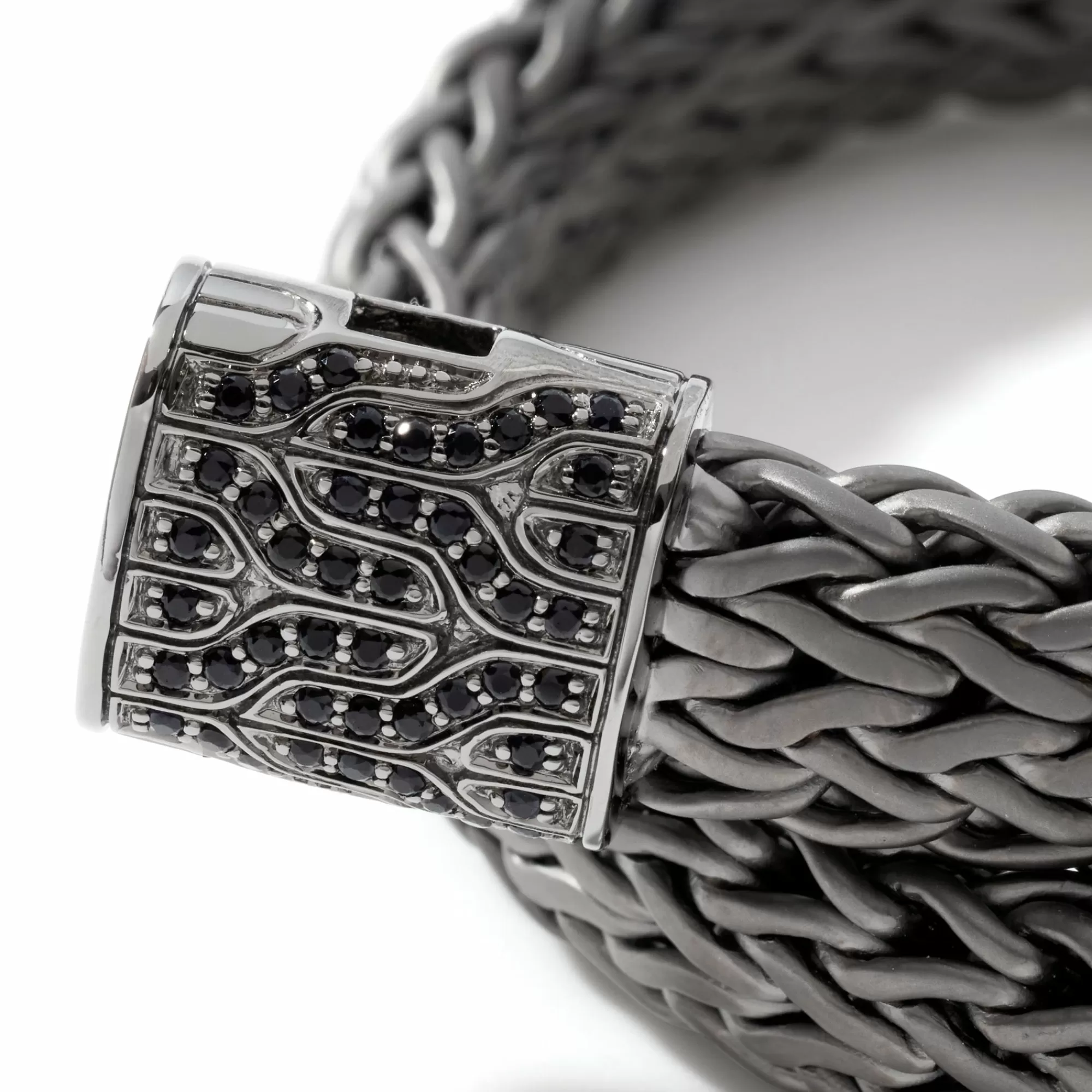 Chains^John Hardy Icon Bracelet, Dark Silver, Pave, 11Mm