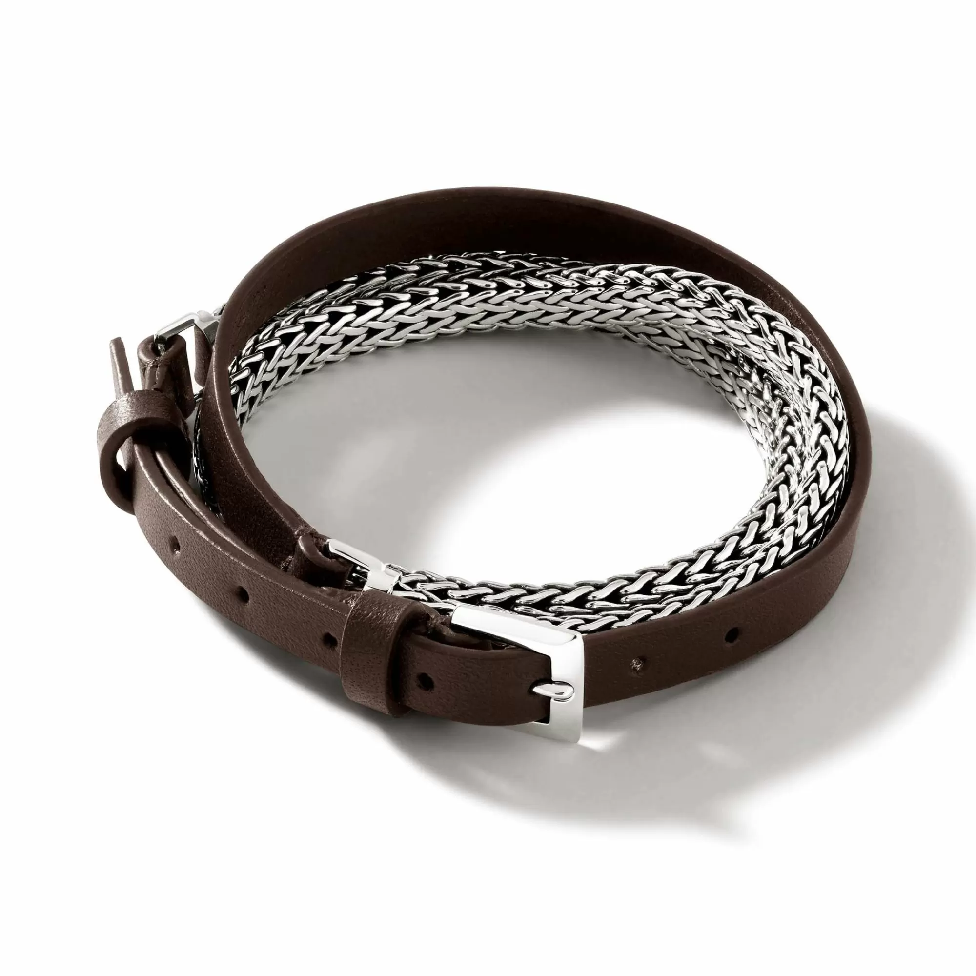 Chains^John Hardy Icon Wrap, Sterling Silver, Leather