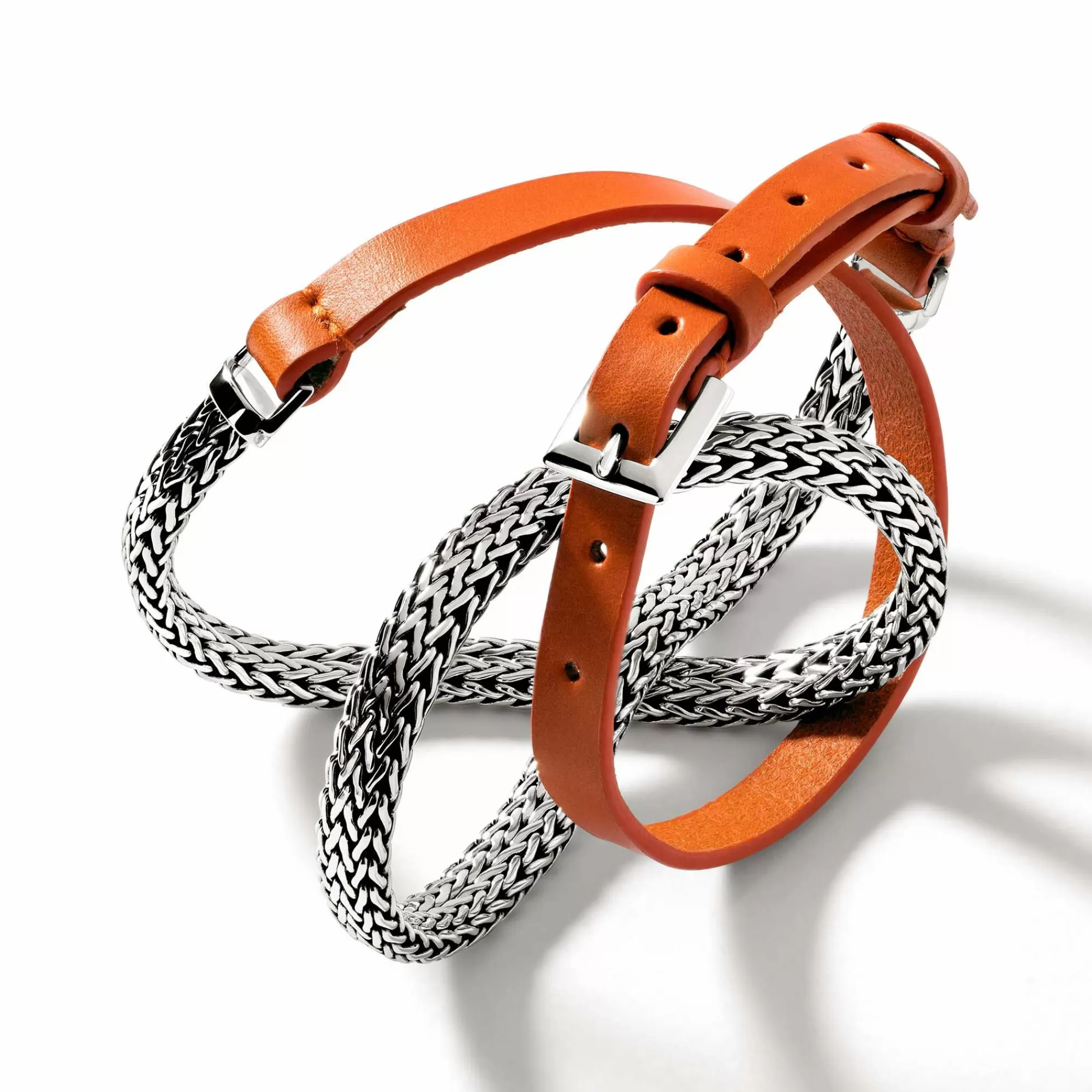 Chains^John Hardy Icon Wrap, Sterling Silver, Leather