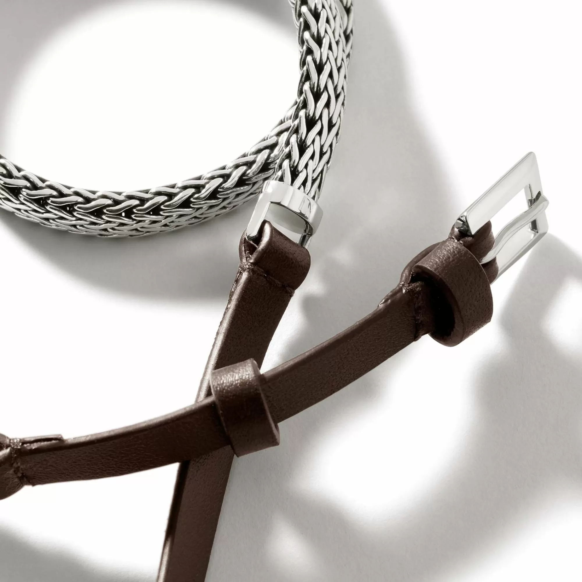 Chains^John Hardy Icon Wrap, Sterling Silver, Leather