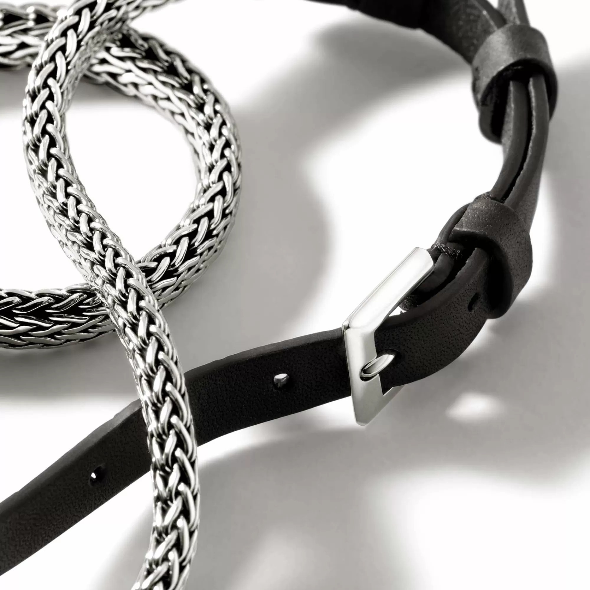 Chains^John Hardy Icon Wrap, Sterling Silver, Leather