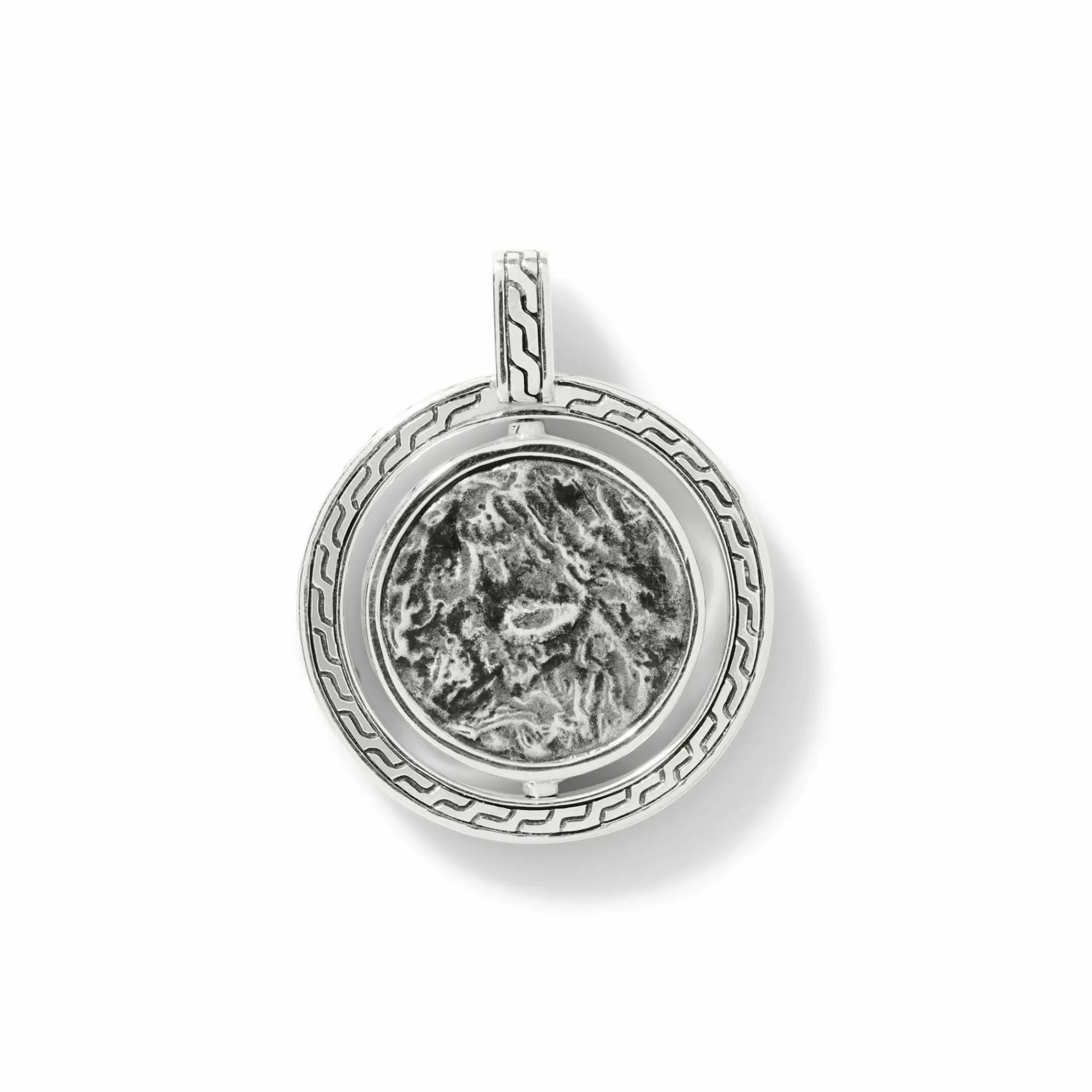 Tags & Pendants^John Hardy Moon Door Pendant, Dark Silver