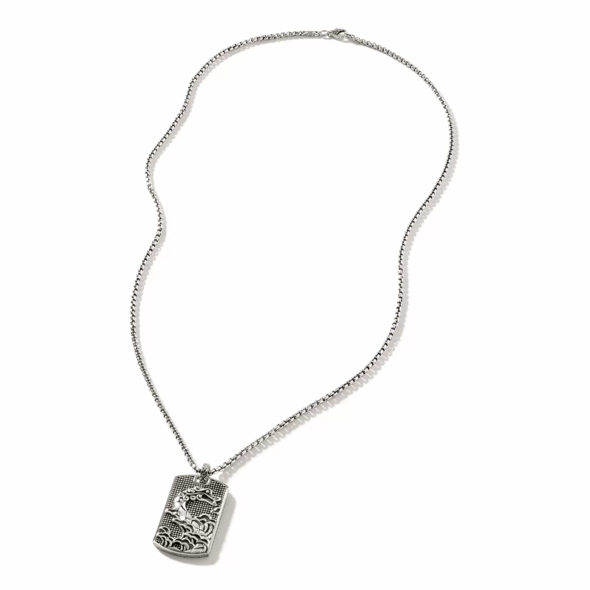 Tags & Pendants^John Hardy Naga Dog Tag Necklace, Sterling Silver