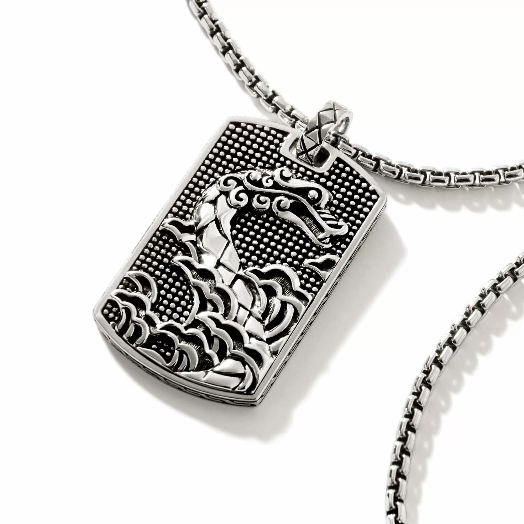 Tags & Pendants^John Hardy Naga Dog Tag Necklace, Sterling Silver