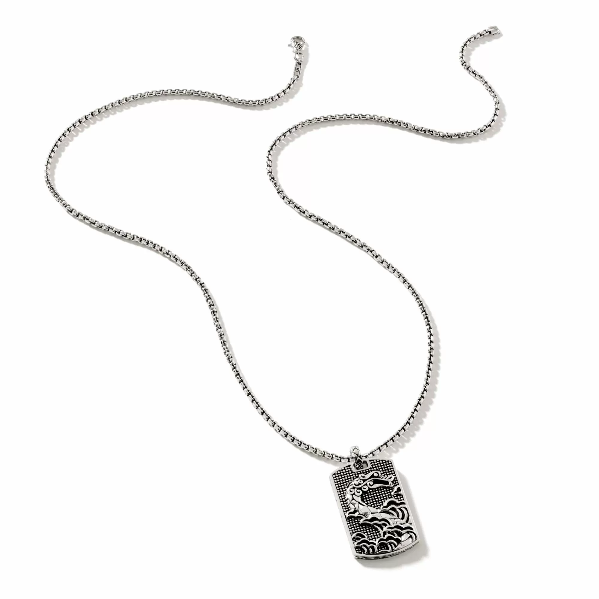 Tags & Pendants^John Hardy Naga Dog Tag Necklace, Sterling Silver