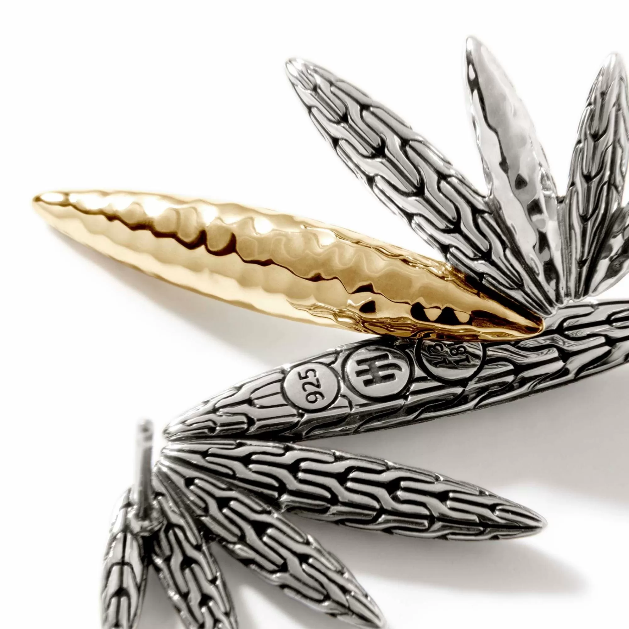 Studs^John Hardy Palu Stud Earring, Sterling Silver, Gold