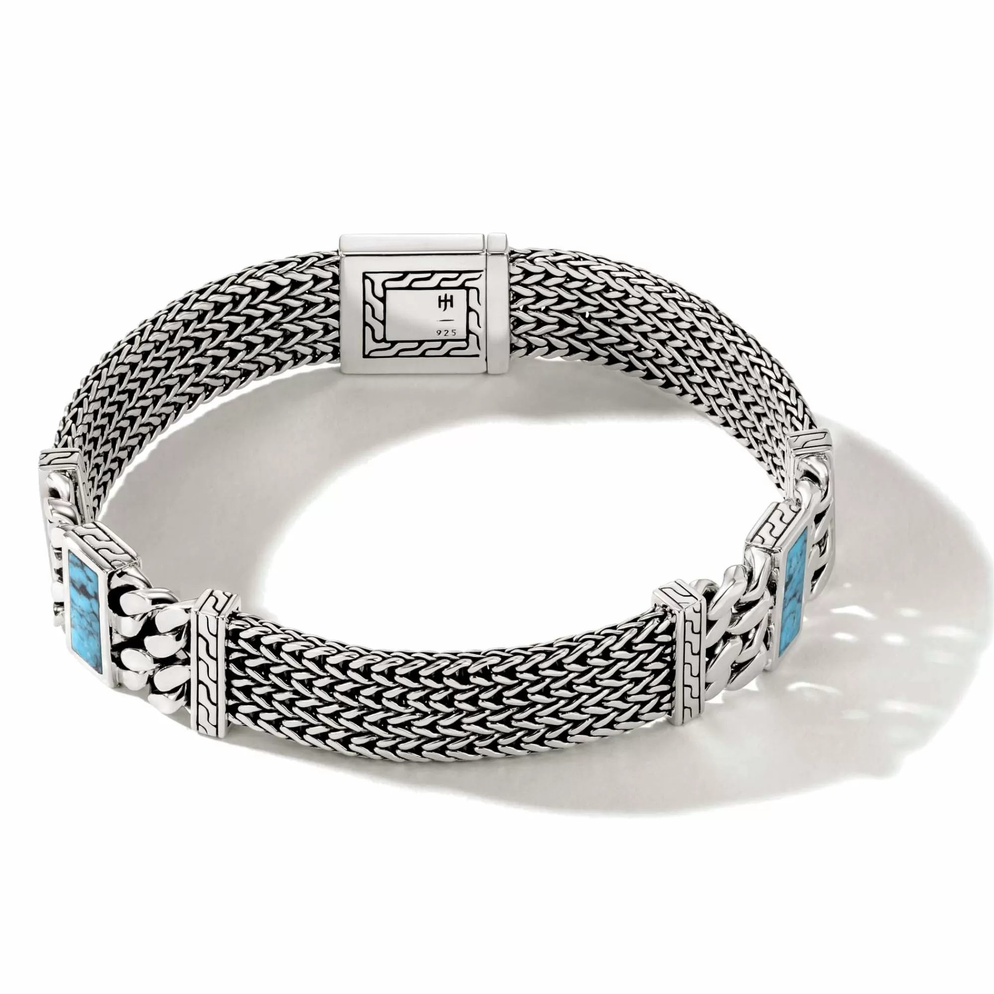 Chains^John Hardy Rata Chain Inlay Bracelet, Silver, Gemstone