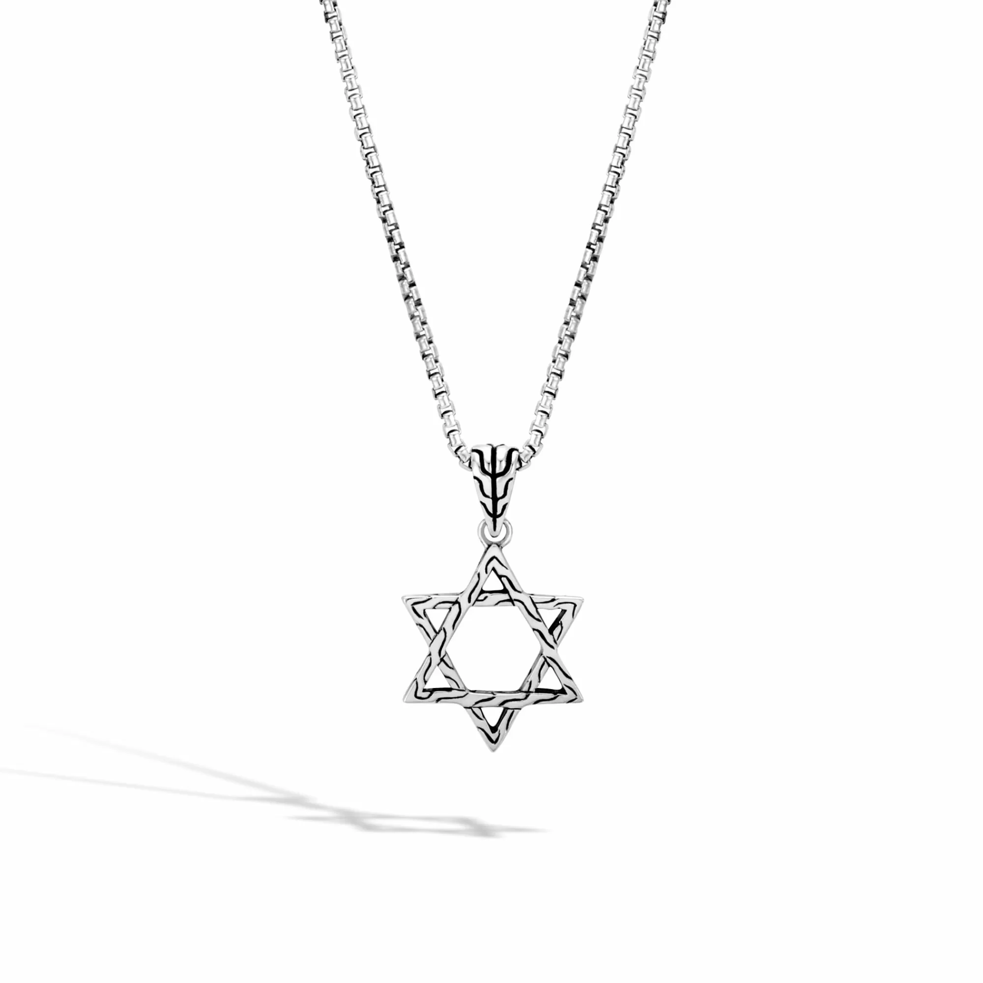Tags & Pendants^John Hardy Star Of David Pendnat Necklace, Silver