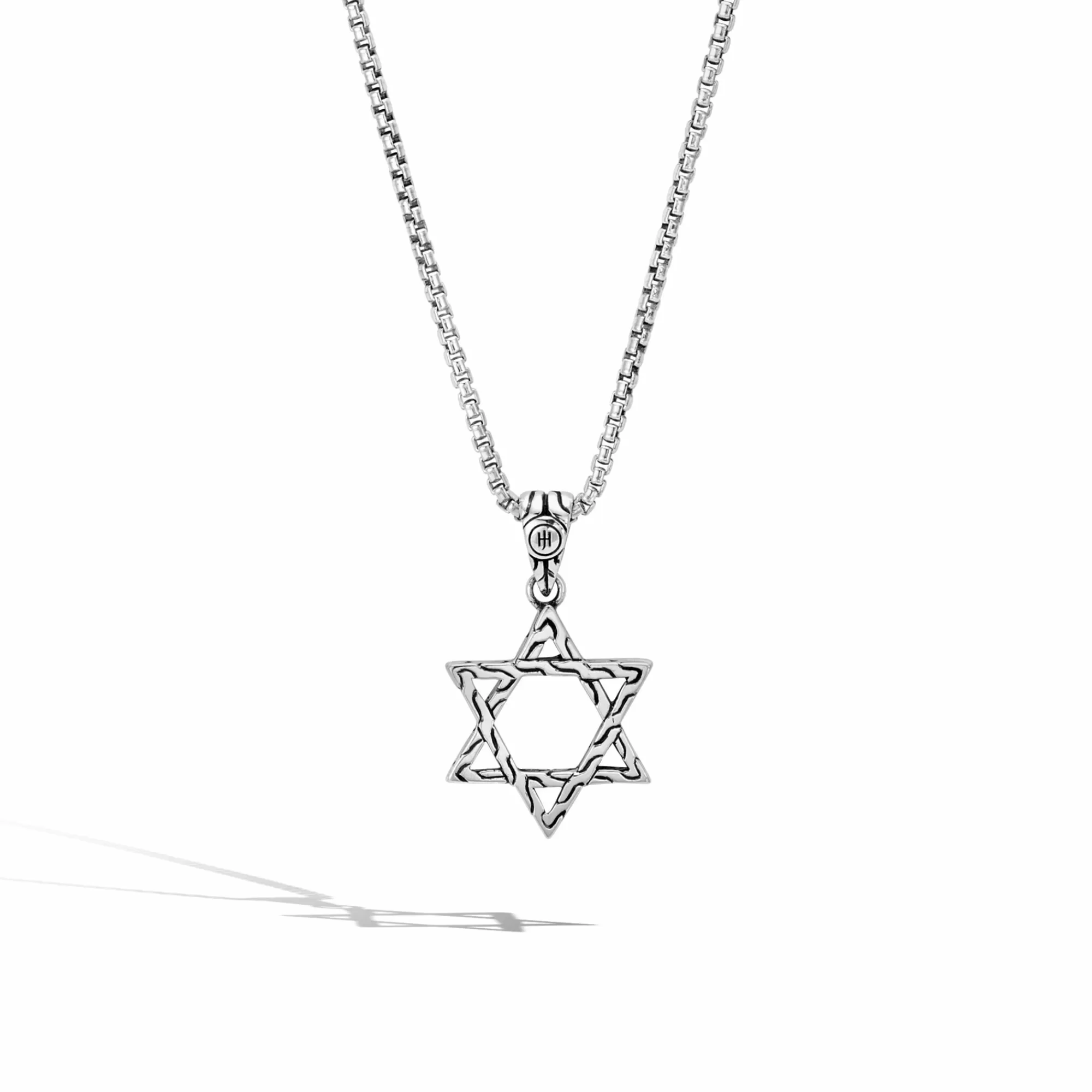 Tags & Pendants^John Hardy Star Of David Pendnat Necklace, Silver