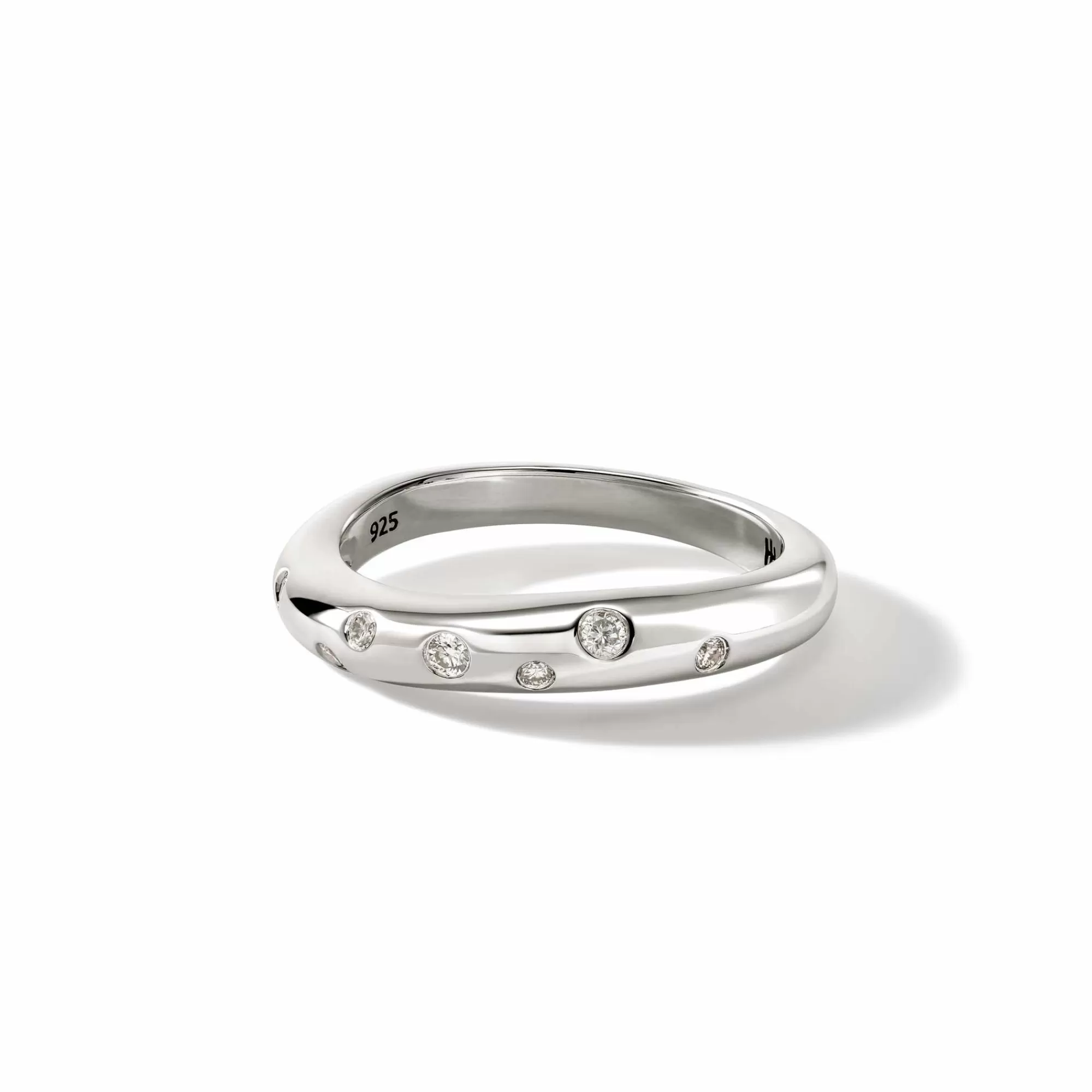 Bands^John Hardy Surf Ring, Sterling Silver, Diamonds, Slim