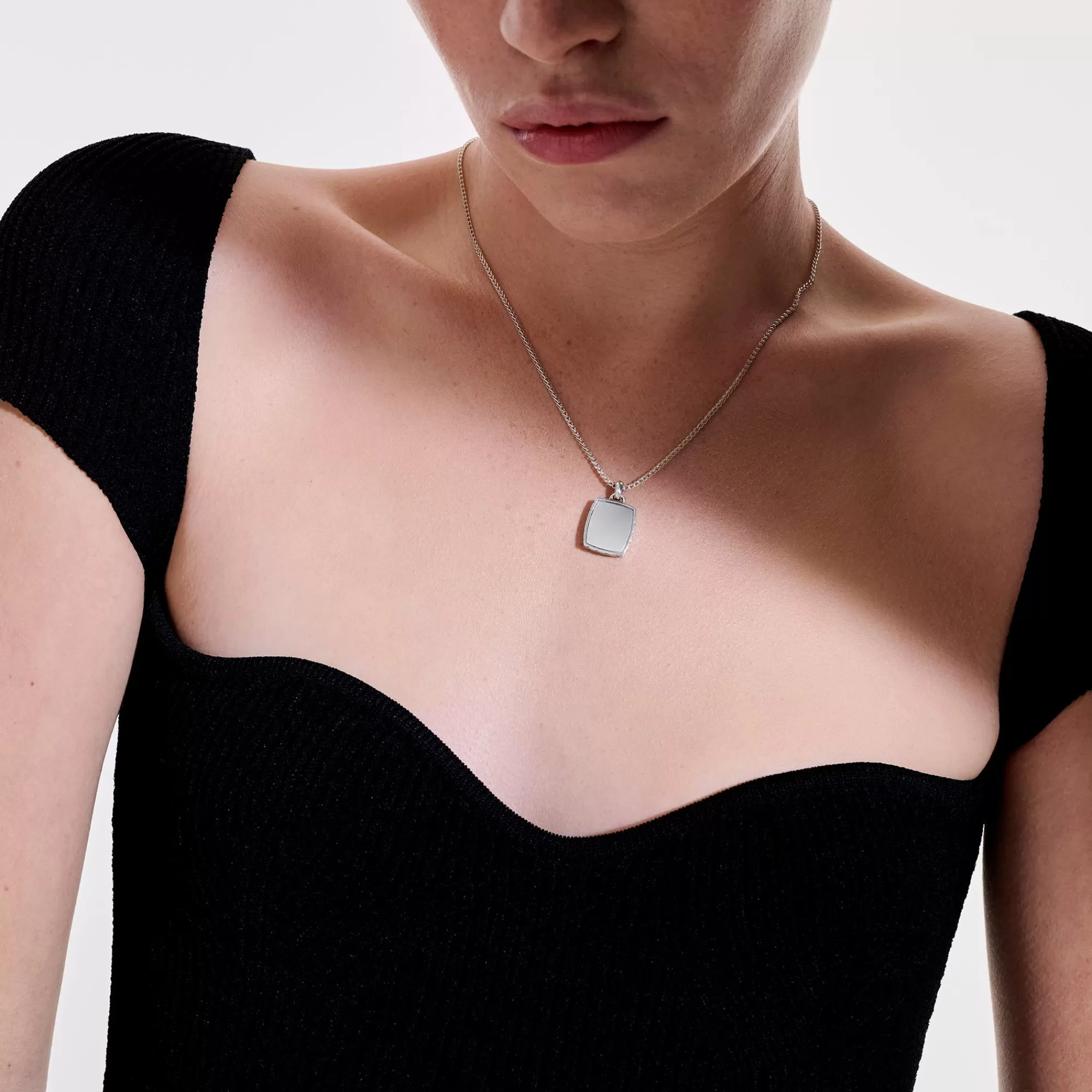 Tags & Pendants^John Hardy Tag Pendant Necklace, Sterling Silver, 1.7Mm