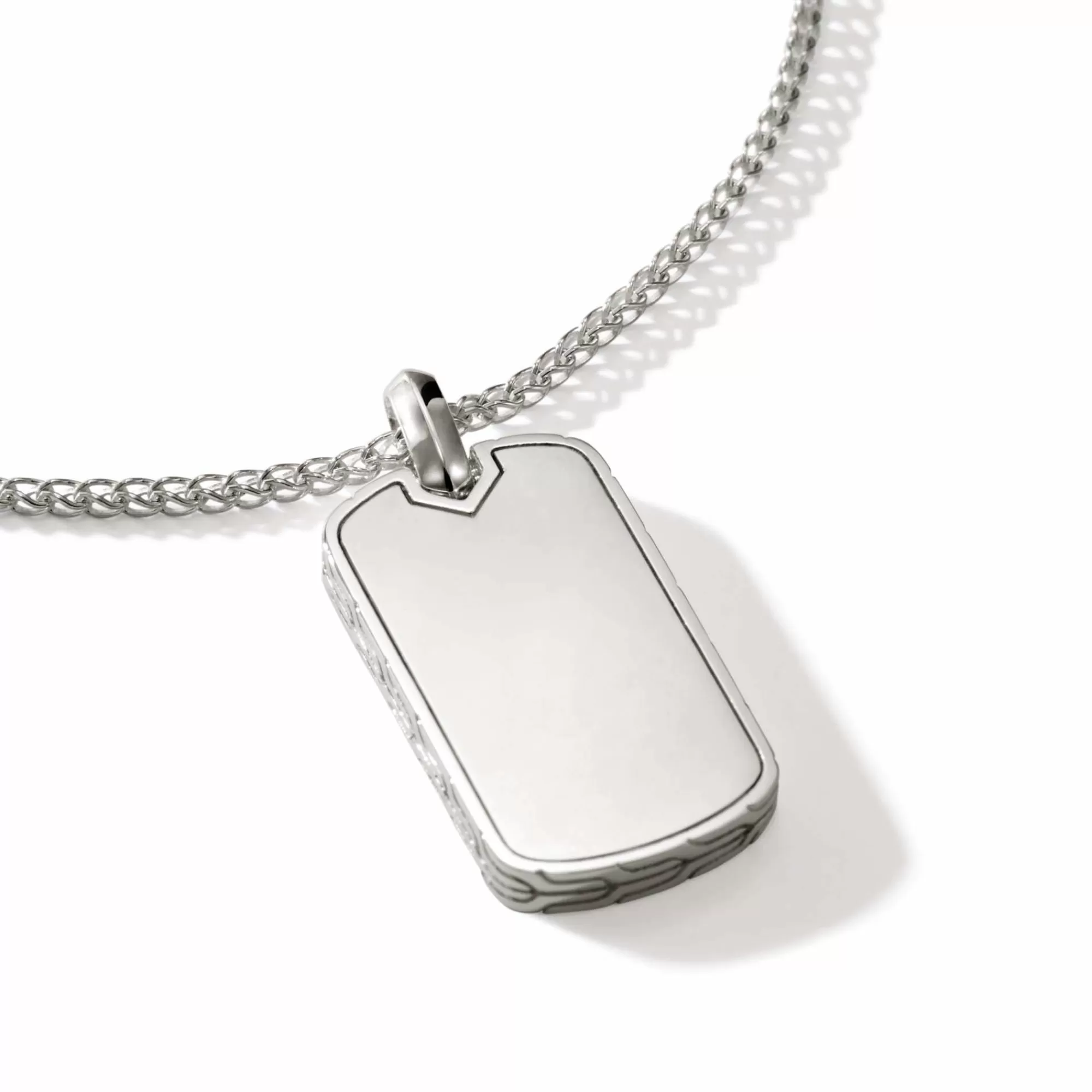 Tags & Pendants^John Hardy Tag Pendant Necklace, Sterling Silver, 2Mm