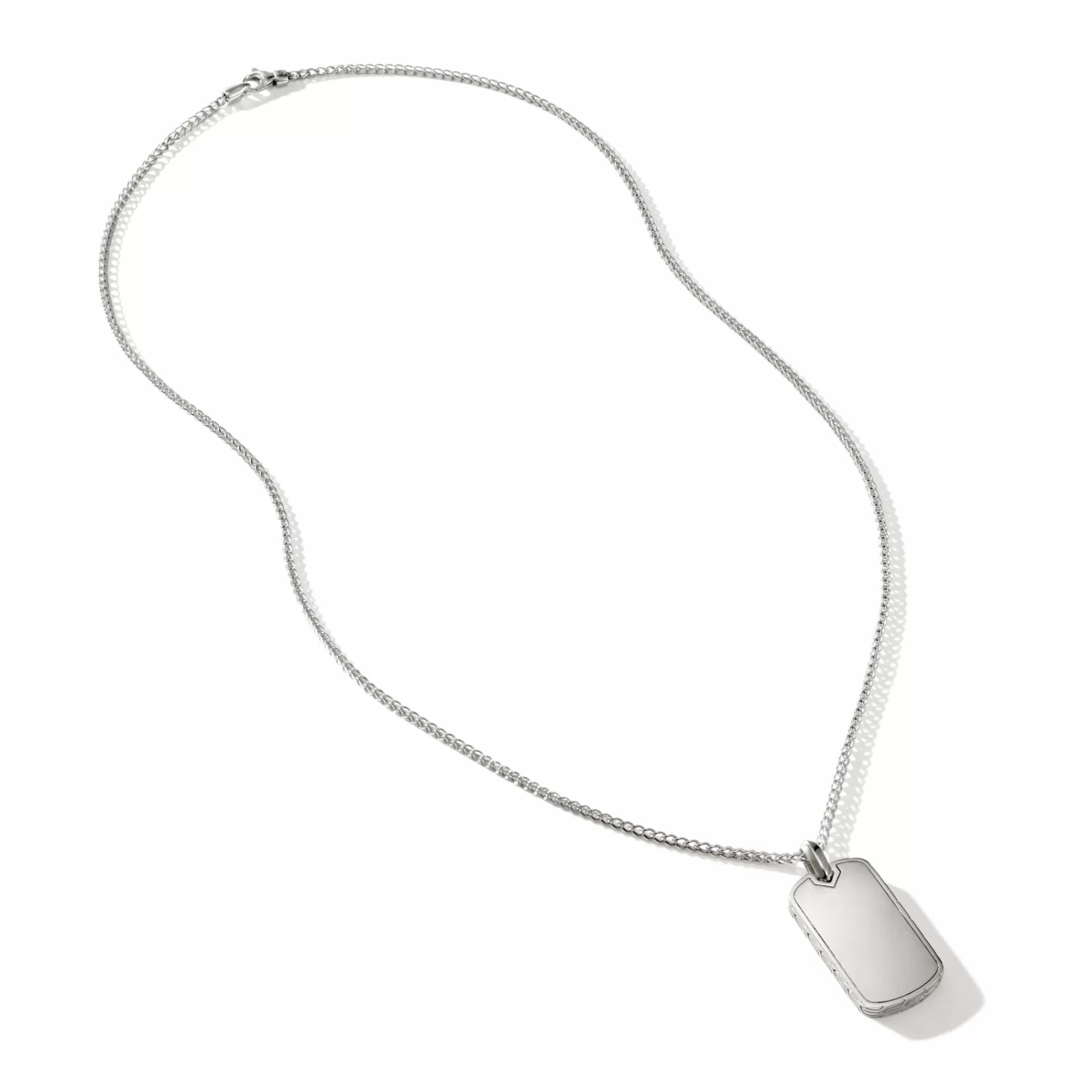 Tags & Pendants^John Hardy Tag Pendant Necklace, Sterling Silver, 2Mm