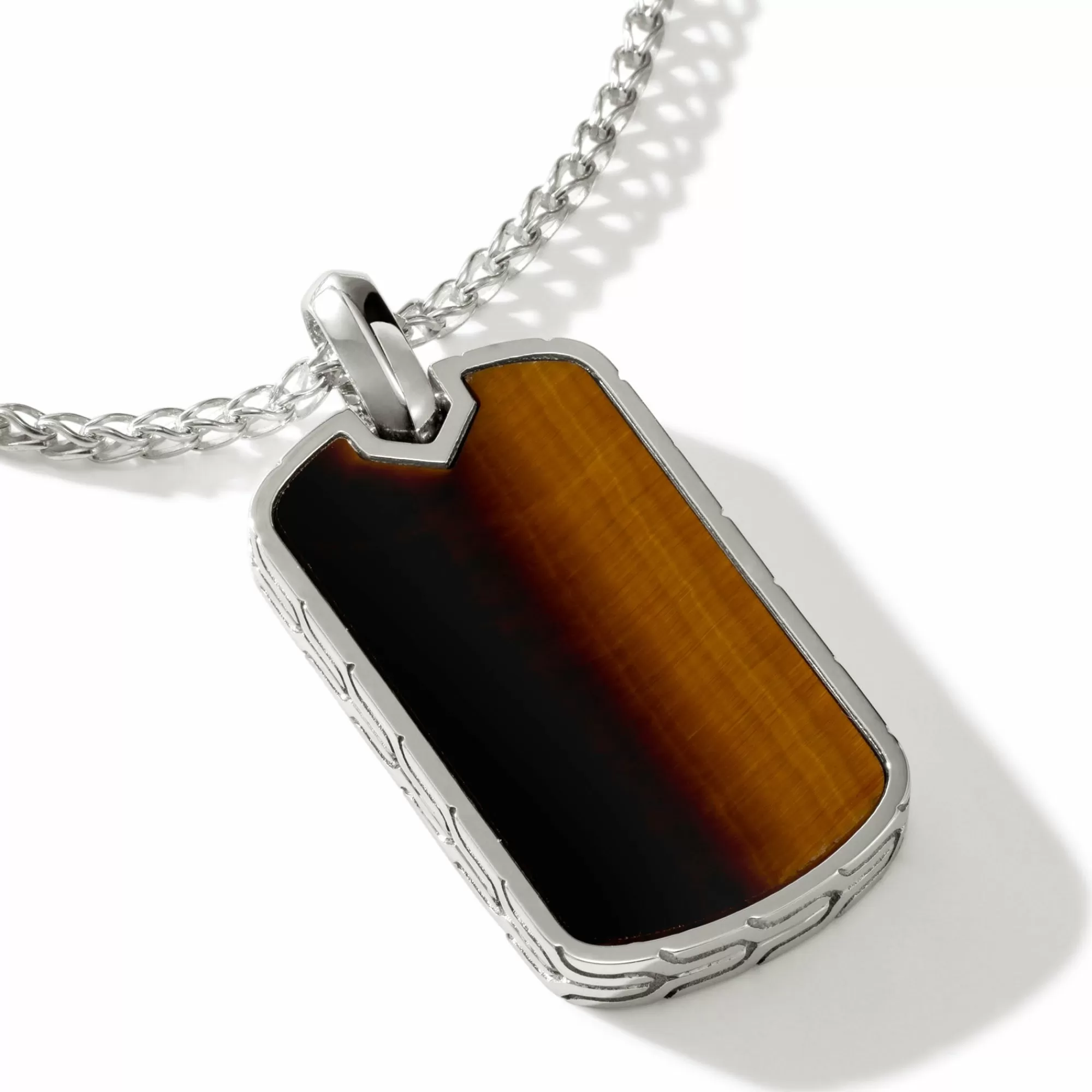 Tags & Pendants^John Hardy Tag Pendant Necklace, Sterling Silver, Gemstone